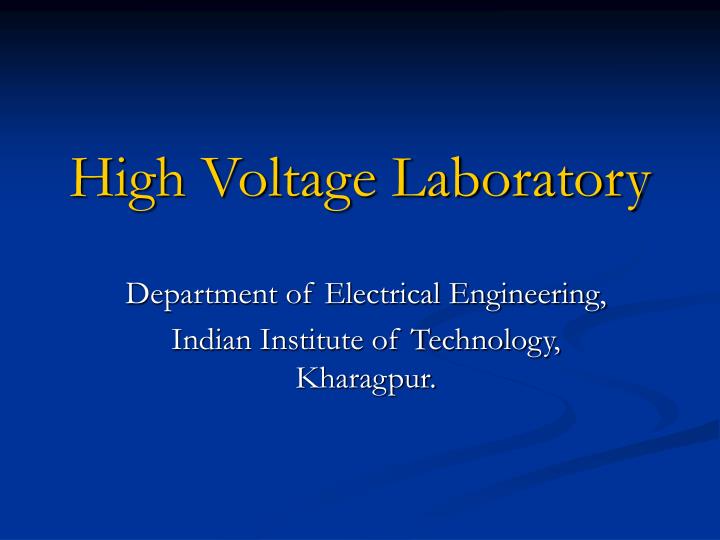high voltage laboratory