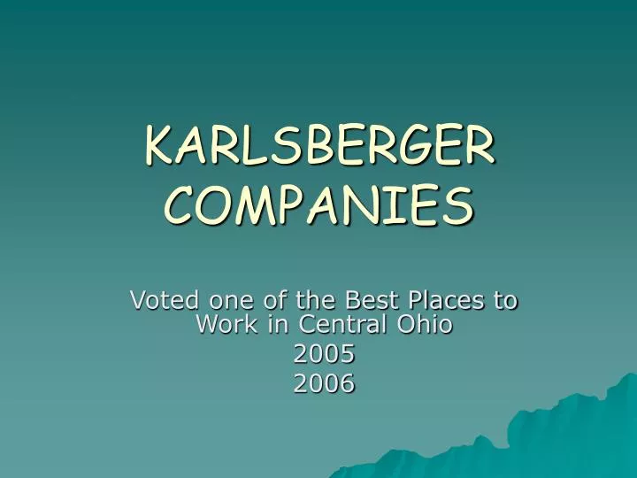 karlsberger companies