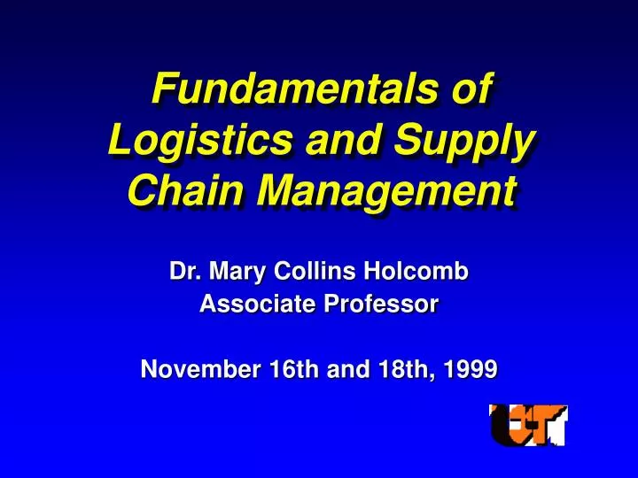 dr mary collins holcomb associate professor november 16th and 18th 1999