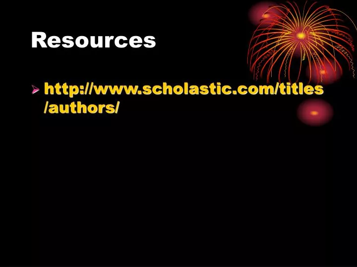 resources