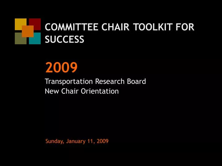 committee chair toolkit for success