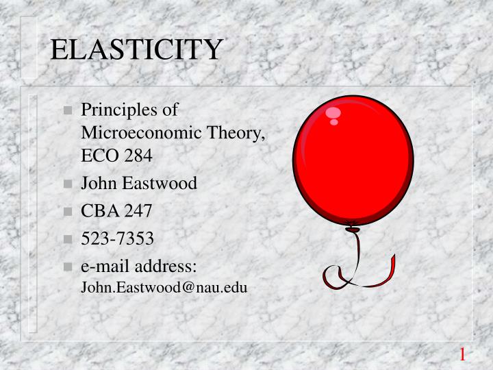 elasticity