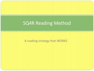 SQ4R Reading Method