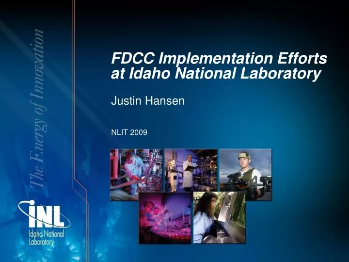 fdcc implementation efforts at idaho national laboratory