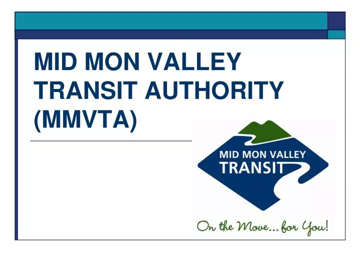 mid mon valley transit authority mmvta