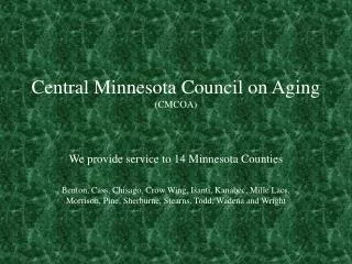 Central Minnesota Council on Aging (CMCOA)