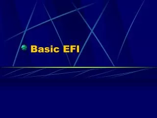 Basic EFI
