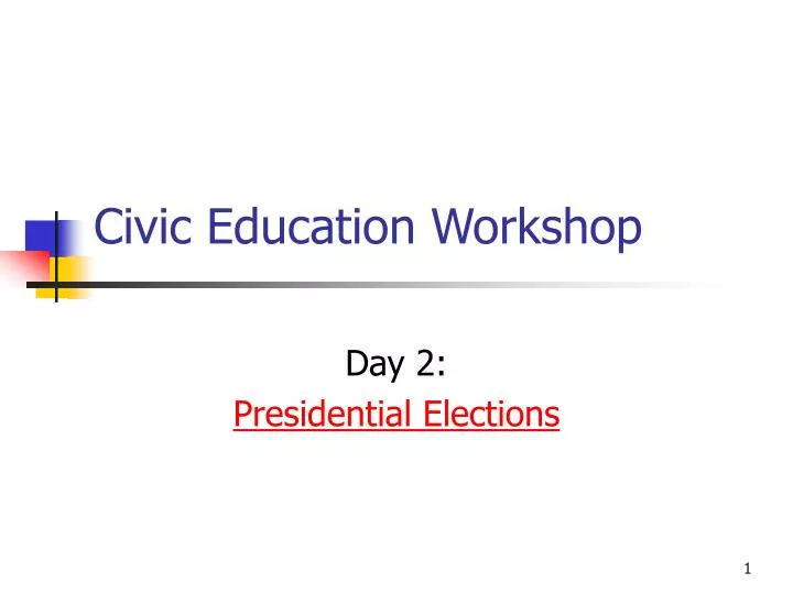 civic education workshop