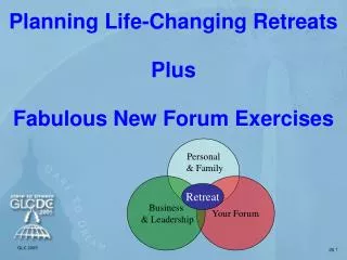 Planning Life-Changing Retreats Plus Fabulous New Forum Exercises