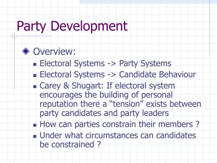 party development