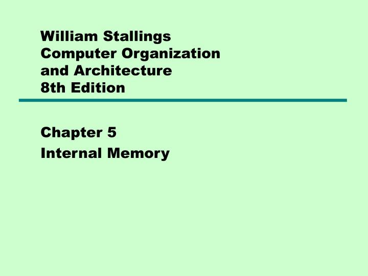 chapter 5 internal memory