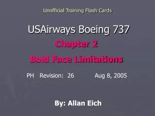 Unofficial Training Flash Cards