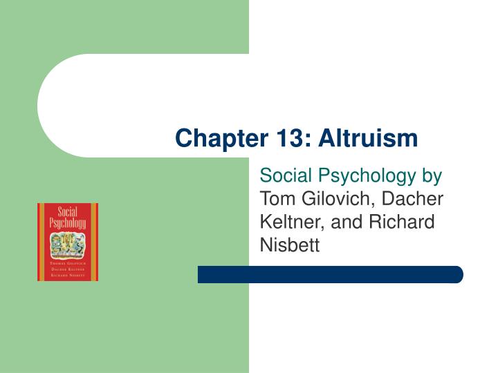 chapter 13 altruism