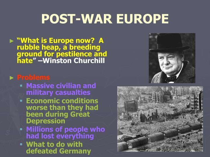post war europe