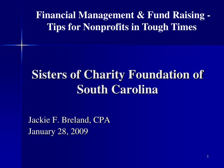 sisters of charity foundation of south carolina