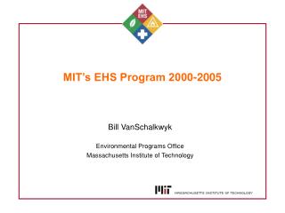 MIT’s EHS Program 2000-2005