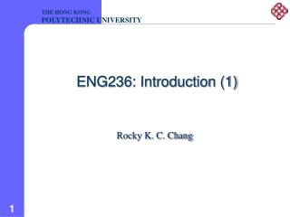 ENG236: Introduction (1)