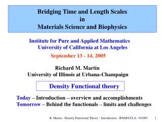 Bridging Time and Length Scales in Materials Science and Biophysics