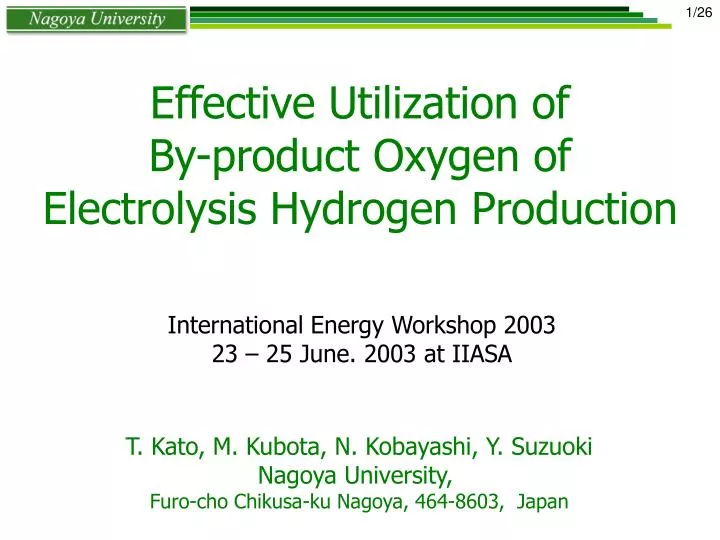 effective utilization of by product oxygen of electrolysis hydrogen production