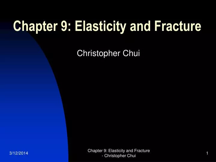 chapter 9 elasticity and fracture