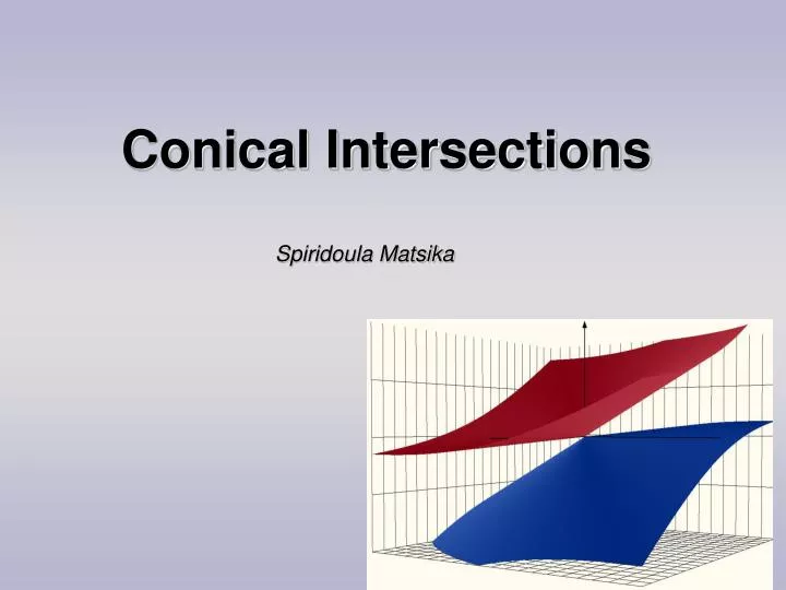 conical intersections
