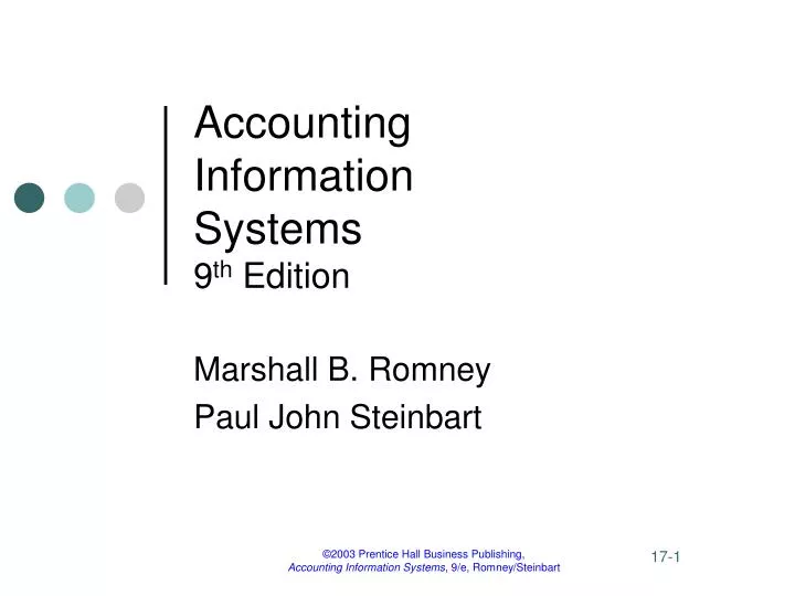 accounting information systems 9 th edition