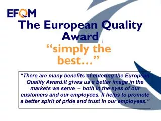 The European Quality Award