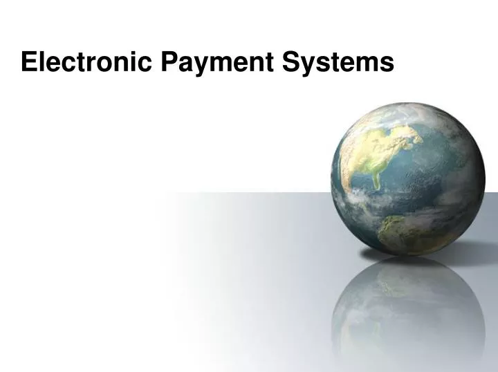 electronic payment systems