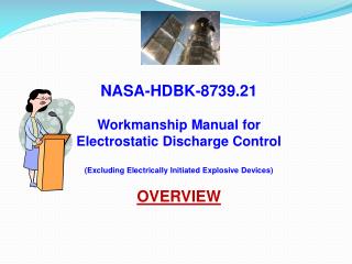 NASA-HDBK-8739.21 Workmanship Manual for Electrostatic Discharge Control (Excluding Electrically Initiated Explosive Dev