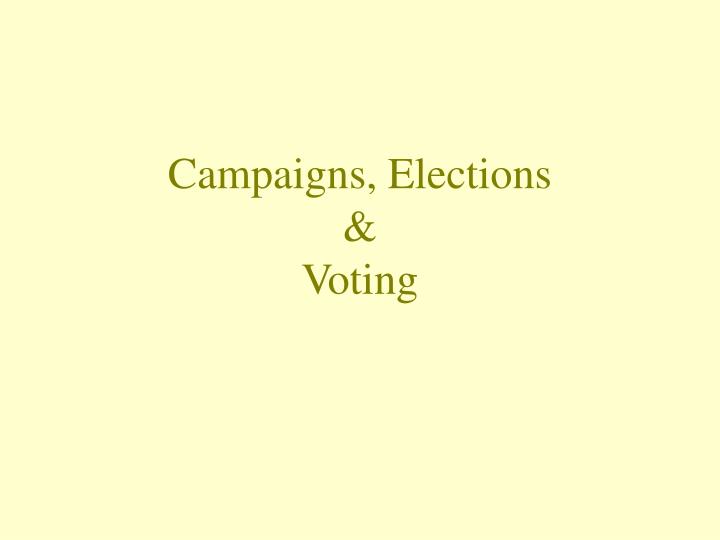 campaigns elections voting