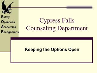 Cypress Falls Counseling Department