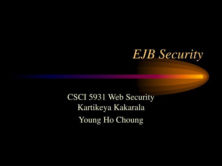 ejb security