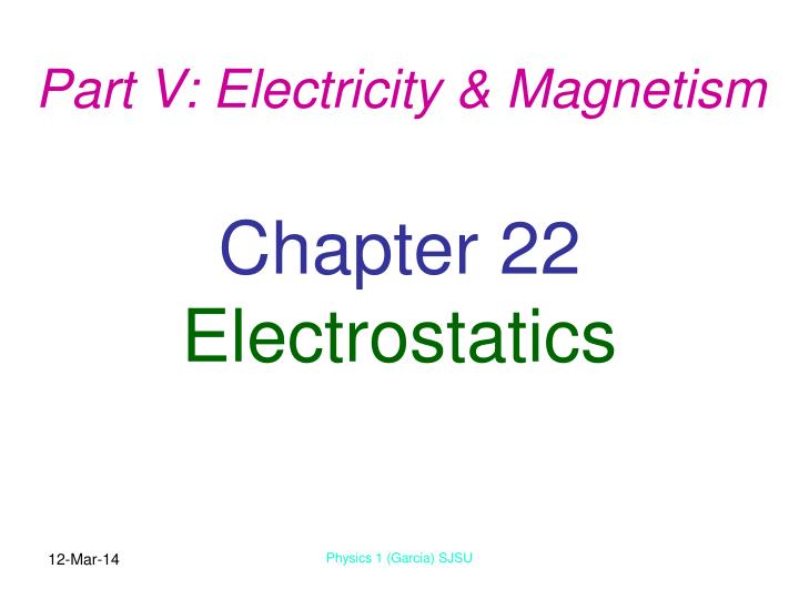 chapter 22 electrostatics