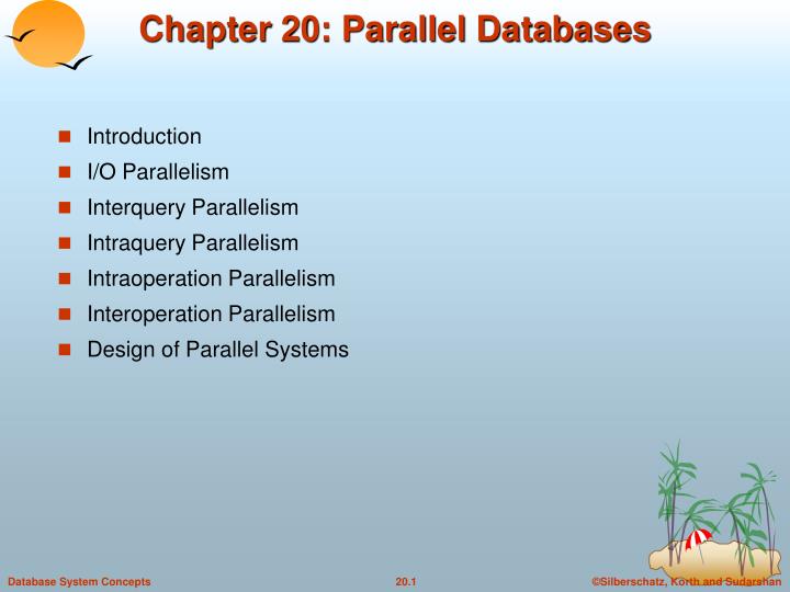 chapter 20 parallel databases