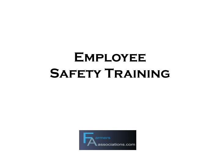 employee safety training