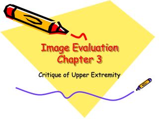 Image Evaluation Chapter 3