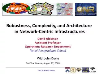 Robustness, Complexity, and Architecture in Network-Centric Infrastructures