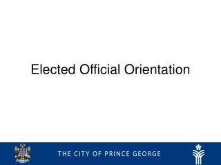 Elected Official Orientation