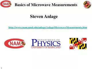 Basics of Microwave Measurements