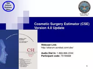 Cosmetic Surgery Estimator (CSE) Version 4.0 Update