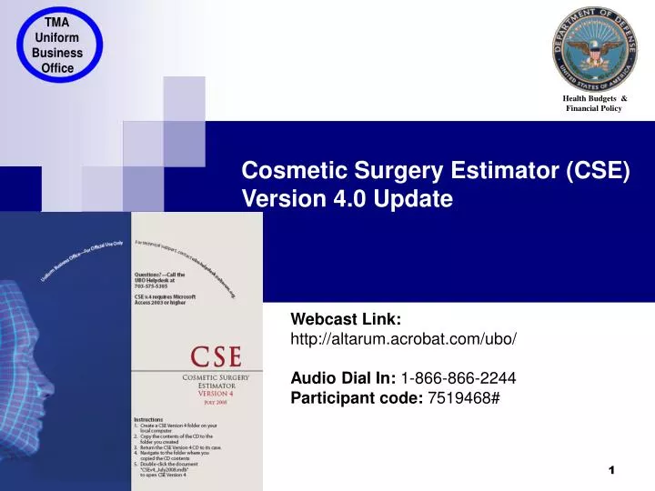 cosmetic surgery estimator cse version 4 0 update