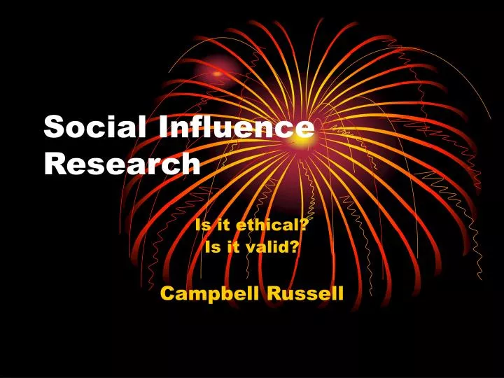 social influence research