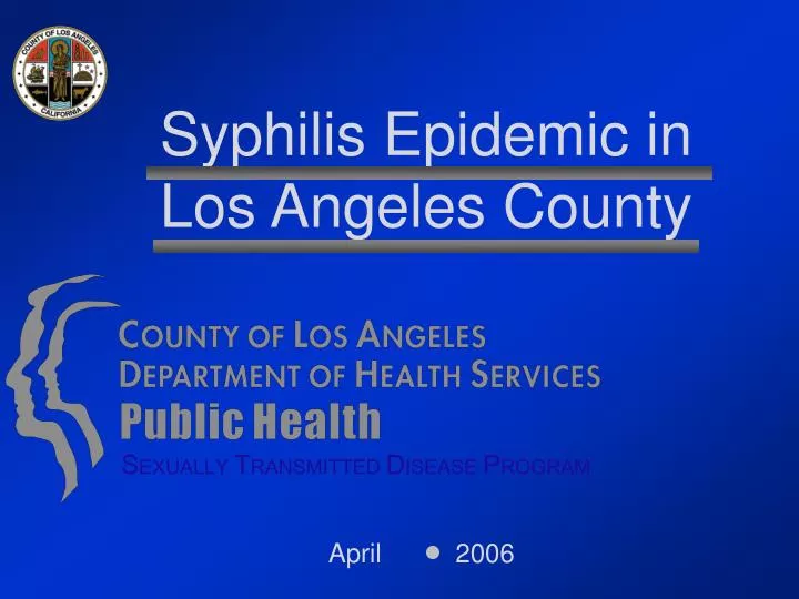 syphilis epidemic in los angeles county