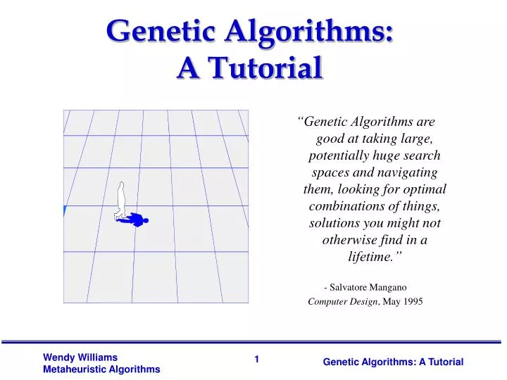 genetic algorithms a tutorial
