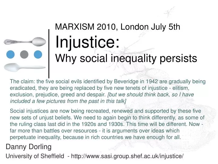 marxism 2010 london july 5th injustice why social inequality persists