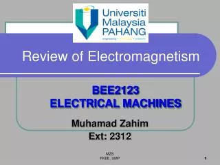 Review of Electromagnetism