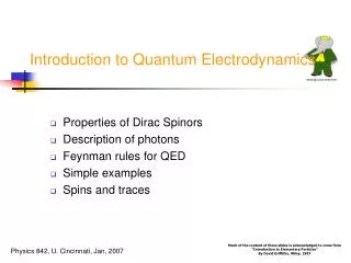 Introduction to Quantum Electrodynamics