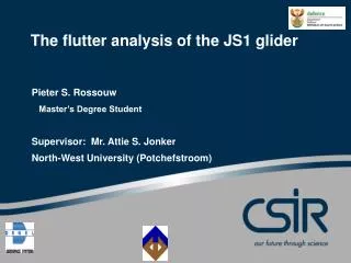 The flutter analysis of the JS1 glider