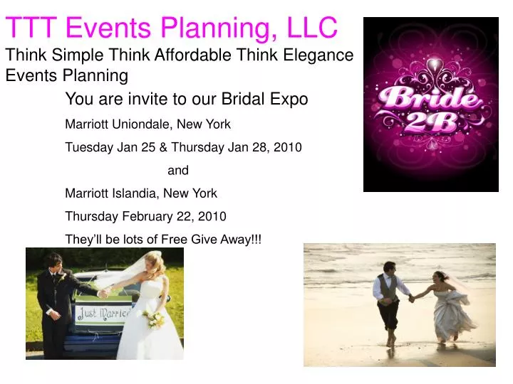 ttt events planning llc think simple think affordable think elegance events planning
