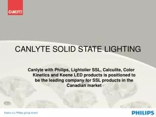 CANLYTE SOLID STATE LIGHTING